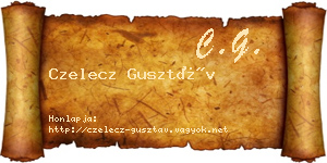 Czelecz Gusztáv névjegykártya